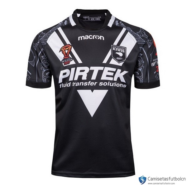 Camiseta New Zealand Kiwis RLWC Primera equipo 2017-18 Negro